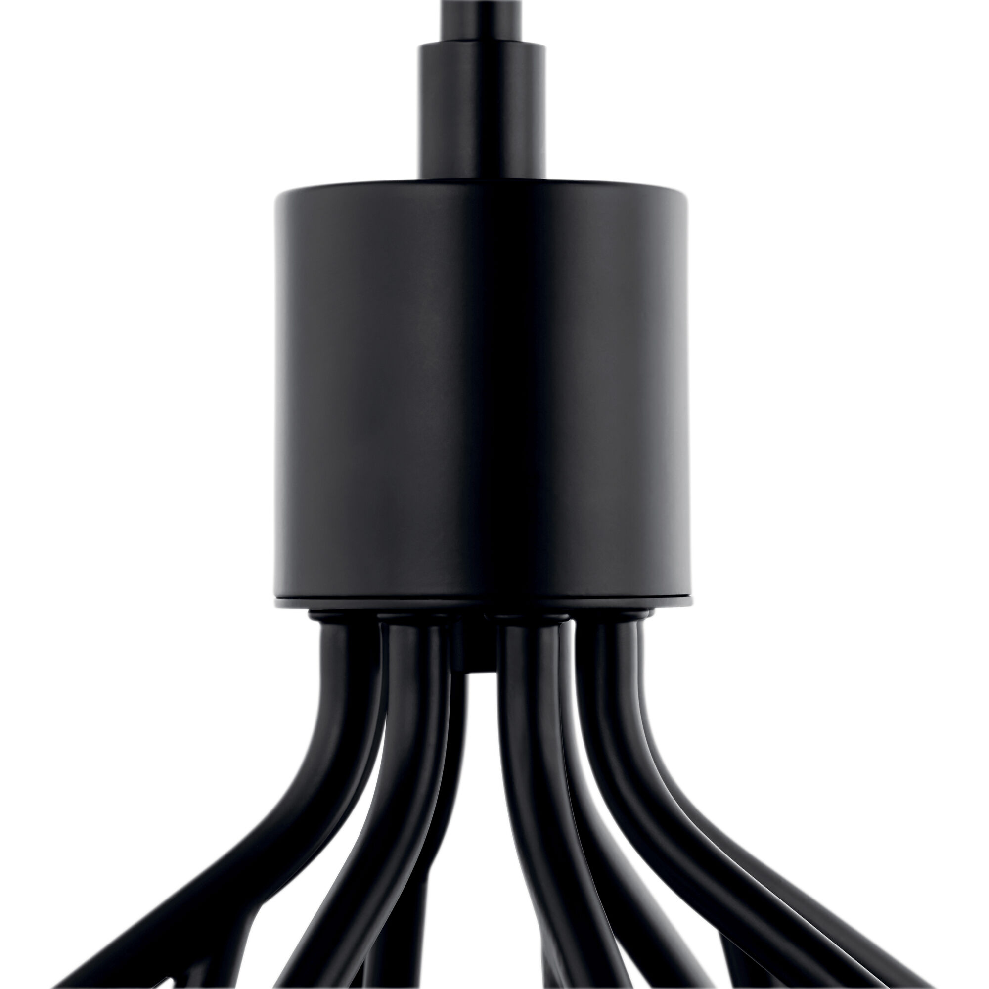 Silvarious 12 Light Black Chandelier/Semi Flush Ceiling Light